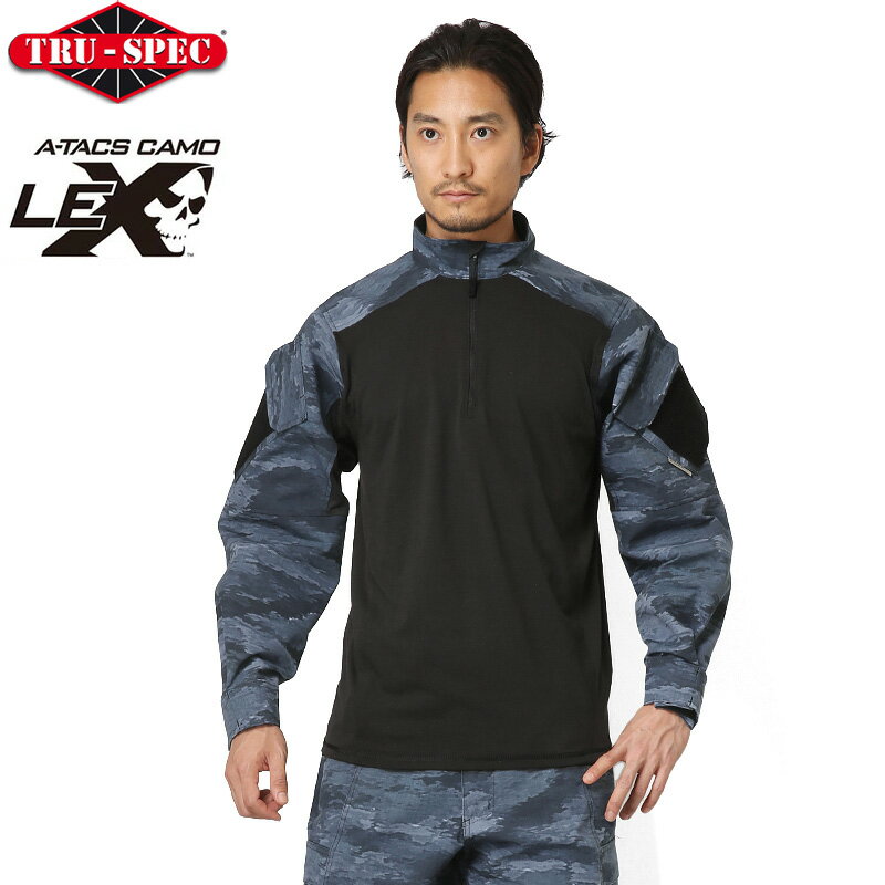 【最短即日発送】TRU-SPEC トゥルースペック URBAN FORCE TRU 1/4 ZIP コンバットシャツ A-TACS LE-X [2600]【クーポン対象外】【T】｜メンズ アウター タクティカルジャケット ミリタリージャケット ジャケット 迷彩 サバゲー アウトドア 軍服 ギフト
