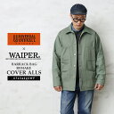 【あす楽】UNIVERSAL OVERALL×WAIPER.inc ワイパーインク U7434225WP バラックバッグ リメイク カバーオール ジャケット【クーポン対象外】【T】｜ミリタリー アウター ワークジャケット メンズ アメカジ カーキ オリーブ おしゃれ ブランド 秋 冬 送料無料