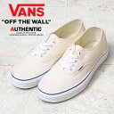 【あす楽】VANS ヴァンズ VN000EE3WHT AUTHENTIC スニーカー WHITE USA企画【クーポン対象外】【T】｜メンズ シューズ 靴 ローテク ス..