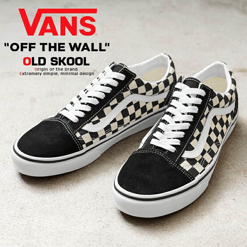 【あす楽】VANS ヴァンズ VN0A38G1P0S OLD SKOOL スニーカー Checkerboard BLACK / WHITE USA企画【クーポン対象外】【T】｜メンズ 靴 シューズ チェッカーフラッグ カジュアル ストリート スケーター ブランド おしゃれ 父の日