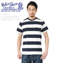 Tシャツ メンズ Velva Sheen ベルバシーン MADE IN USA 161560W S/S ワイドボーダー クルーネックTシャツ メンズ ミリタリー...