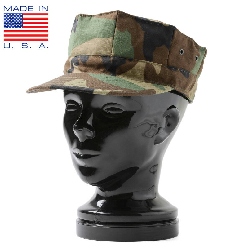 クーポンで最大15%OFF★MADE IN USA 新品 米軍 ユーティリティーキャップ WOODLAND CAMOUFLAGE, PATTERN TYPE II【I】WAIPER 送料無料 セール sale 父の日