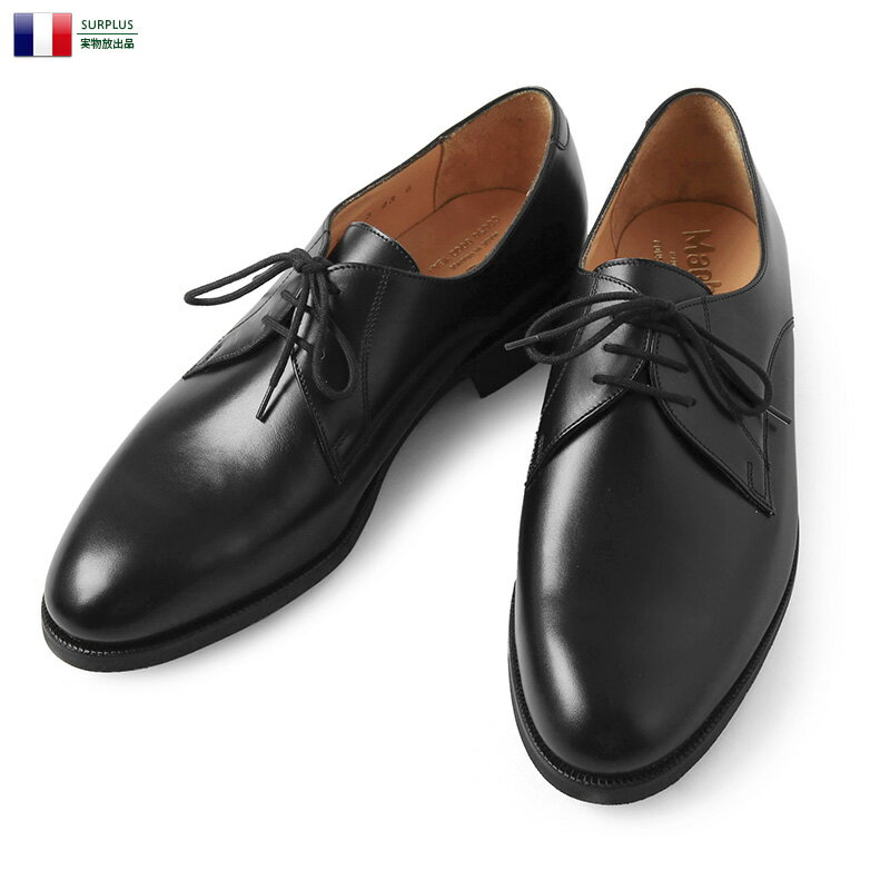 実物 新品 デッドストック フランス軍 MARBOT社製 レザー オフィサーシューズ / ミリタリー 実物放出品 軍払い下げ品 レザーシューズ メンズ カジュアル フォーマル ビジネスシューズ【クーポン対象外】【I】WAIPER 楽天 送料無料 春 父の日のサムネイル