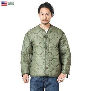 メンズ ジャケット ミリタリージャケット 実物 新品 米軍 M-65 M-65フィールドジャケット用ライナー OLIVE ボタン有り WIP アウトドア 【クーポン対象外】 【海の日山の日!レジャーシーズン到来】