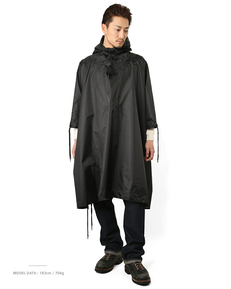 今なら21％OFF★ミリタリー 新品 米軍タイプ ナイロンポンチョ レインウェア レインコート 雨合羽 梅雨 防水 WIP メンズ アウトドア 【クーポン対象外】 セール バレンタイン格安通販　バレンタイン　人気　ランキング