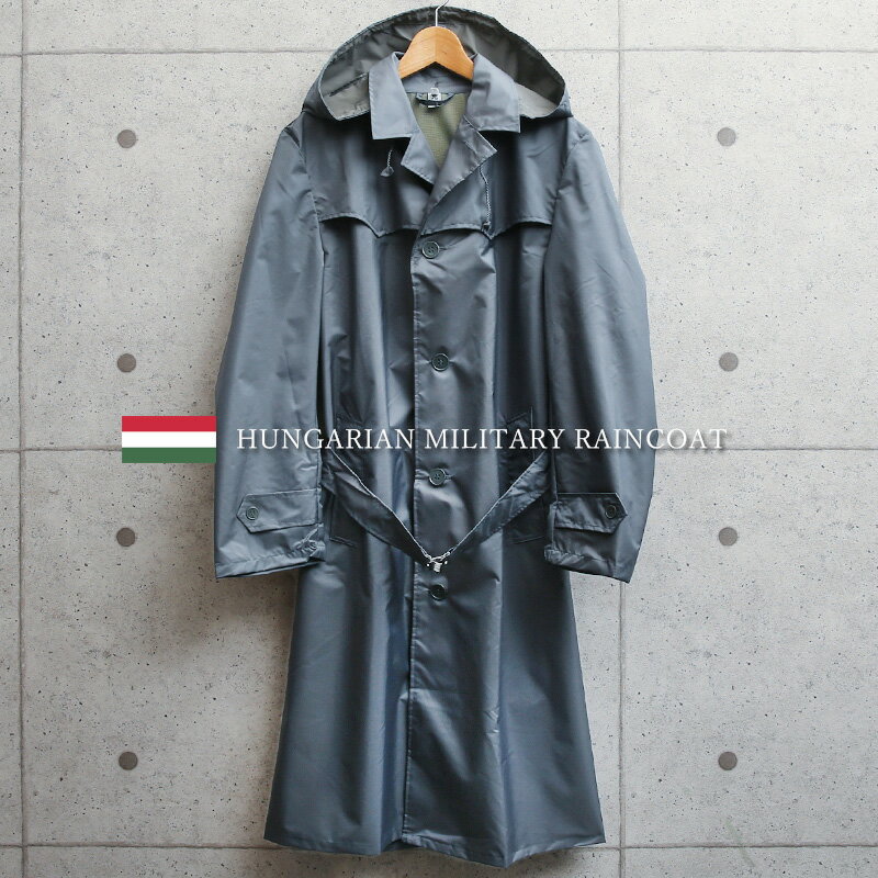 実物 新品 デッドストック ハンガリー軍 レインコート【クーポン対象外】【I】|ミリタリーコート メンズ ミリタリージャケット レインジャケット 軍放出品 ユー...