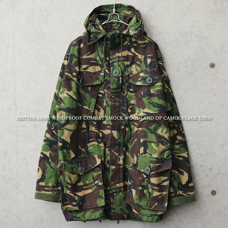 ミリタリーコート メンズ / 実物 USED イギリス軍 WINDPROOF コンバット スモック DPMカモ/ メンズ アウター ミリタリージャケット 軍放出品 大きいサイズ 古着 迷彩 カモフラージュ ユーロミリタリー WAIPER 春 送料無料 プレゼント 父の日