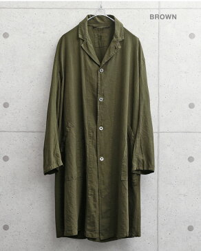 【クーポンで最大15%OFF】新品 復刻 フレンチワークタイプ リネンコート 後染め|ワークコート ワークジャケット ミリタリーコート メンズ レディース アウター コットン おしゃれ 薄手 ゆったり 大きいサイズ フランス軍タイプ ブラック ブルー ブラウン 春 新作【T】