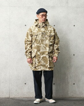 実物 新品 デッドストック イギリス軍 WINDPROOF コンバット スモック デザートDPMカモ【クーポン対象外】|ミリタリージャケット ミリタリーコート メンズ アウター 軍放出品 軍モノ おしゃれ 大きいサイズ 迷彩 カモフラージュ ベージュ 春 新作 【T】
