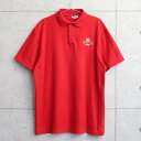 実物 USED イギリス ROYAL MAIL ロイヤルメール ショートスリーブ ポロシャツ【クーポン対象外】【I】|トップス カジュアル ロイヤルメール トップス 半袖 鹿の子 ゆったり ロゴ 大きいサイズ 古着 おしゃれ レッド