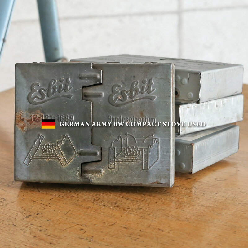 実物 USED ドイツ軍 BW コンパクトコンロ【クーポン対象外】【I】|ポケットストーブ ポケットコンロ ミリタリー キャンプ アウトドア エスビット ESBIT アルコール燃料 軍放出品 軍モノ 軽量 コンパクト ユーロミリタリー ヴィンテージ 夏 新作