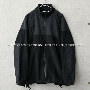 実物 USED 米軍 U.S.NAVY ECWCS GEN2 NWU パーカー用 フリースライナージャケット【クーポン対象外】【I】|メンズ レディース 防寒 BLACK ブラック スタンドカラー 古着 アメリカ軍 払い下げ品 実物放出品