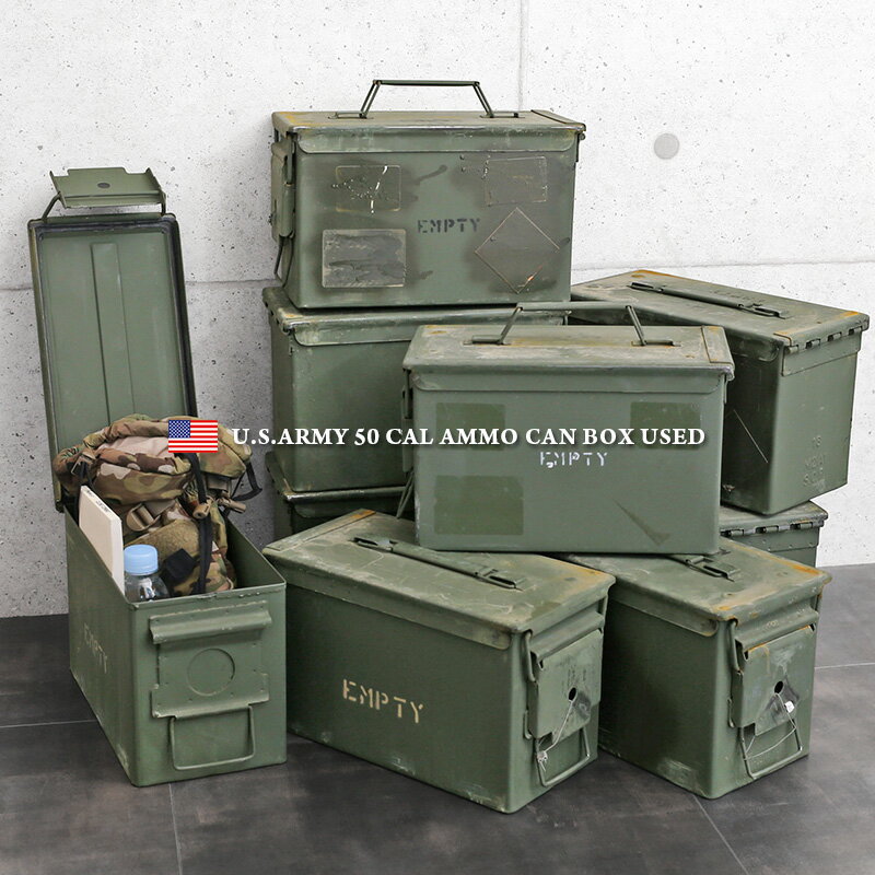 実物 USED 米軍 50 CAL AMMO CAN アンモボックス【クーポン対象外】【I】秋冬 新作 WAIPER 送料無料 春 プレゼント ギフト 父の日