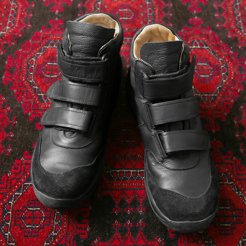 実物 USED ドイツ軍(ドイツ連邦空軍)ブラックレザー パイロットシューズ【クーポン対象外】【I】|パイロットブーツ ミリタリーシューズ ミリタリースニーカー ミッドカット ヴィンテージ 軍放出品 軍モノ ブラック 大きいサイズ ギフト