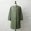 実物 新品 デッドストック ロシア軍 コットン ガウン コート OD染め #4 フロントボタン 袖ボタン【クーポン対象外】【I】|ミリタリーコート メディカルコ...