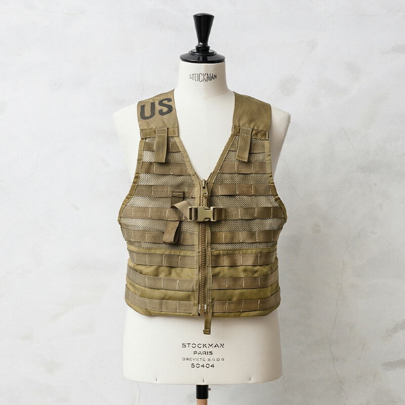 実物 USED 米軍 U.S.M.C. MOLLE II FLC ベスト / タクティカルベスト COYOTE【クーポン対象外】【I】｜ミリタリーベスト ハンティング ワーク ストリート アウトドア 大きいサイズ 前開き メッシュ 釣り フィッシング 父の日