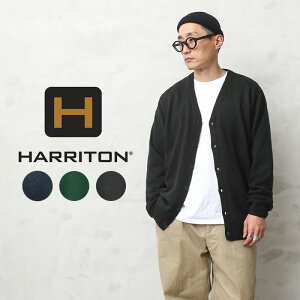 クーポンで最大15%OFF★【あす楽】 HARRITON ハリトン M425 Pilbloc Vネック カーディガン【T】｜アイビールック アイビースタイル カジュアル ビジネス メンズトップス ブランド おしゃれ ゆったり 大きいサイズ 厚手 ブラック ネイビー 送料無料 セール sale