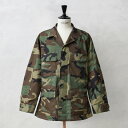 実物 新品 デッドストック 米軍 BDU WOODLAND CAMO ジャケット 後期型 ノンリップ【クーポン対象外】【I】｜ミリタリー アウター メンズ レディース 迷彩 カモ柄 カモフラ ウッドランド アメリカ軍 軍放出品 薄手 おしゃれ 福袋 WAIPER 春 送料無料 プレゼント