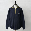 実物 新品 デッドストック スペイン Correos ジッパー セーター｜ハーフジップ ネイビー NAVY ニット トップス 大きいサイズ メンズ オーバーサイズ おしゃれ ワンポイント 秋 冬 プレゼント ギフト