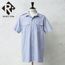 リジェクト 訳あり品 実物 USED イギリス軍 ROYAL AIR FORCE(RAF)ショートスリーブ ワーキング ドレスシャツ ペールブルー【クーポン対象外】【I】プレゼント ギフト