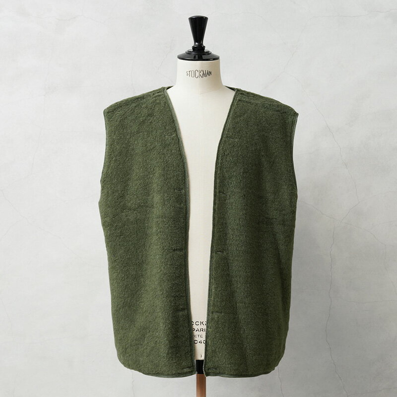 実物 新品 デッドストック イタリア軍 BSM ボアライナー ベスト【クーポン対象外】【I】|メンズ レディース ジレ フリース 起毛 カーキ オリーブ ノース...