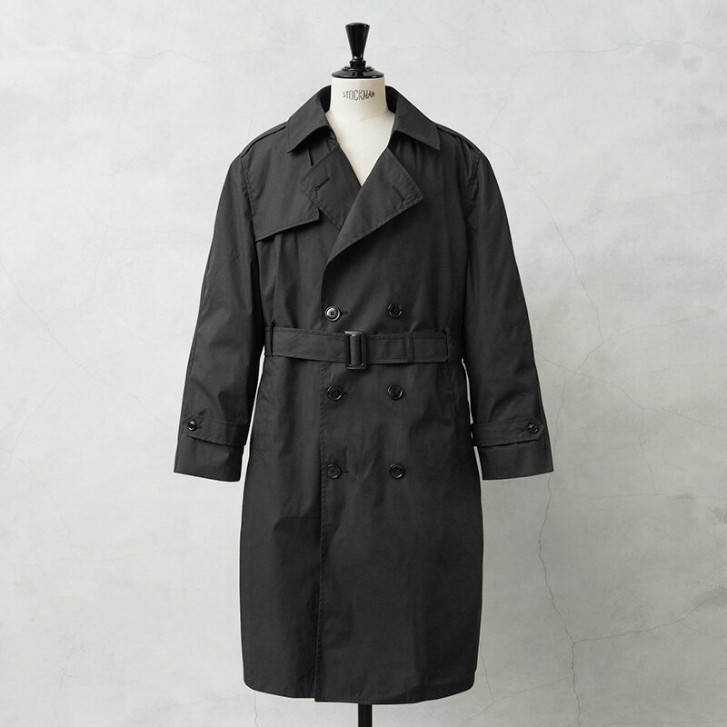 MADE IN USA 新品 米軍 デッドストック NEPTUNE GARMENT CO. ブラックトレンチコート THINSULATE シンサレート ライナー付き【クーポン対象外】【I】｜メンズ アウター 大きいサイズ ビジネス …