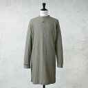 実物 USED スウェーデン軍 M-39 ヘンリーネック ロングサーマルシャツ【クーポン対象外】【I】|メンズ トップス 大きいサイズ スリット ミリタリー ロング丈 カーキ シンプル デザイン 古着 ファッション おしゃれ ギフト