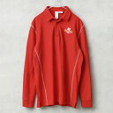 実物 USED イギリス ROYAL MAIL ロイヤルメール ロングスリーブ ポロシャツ【クーポン対象外】【I】|長袖 メンズ 鹿の子 アメカジ ワークシャツ 古着 レッド トップス 通気性 おしゃれ ギフト