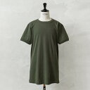 実物 新品 デッドストック イタリア軍 ショートスリーブ コットン Tシャツ【クーポン対象外】【I】|メンズ ミリタリー アメカジ 半袖 コーマコットン ラウン...