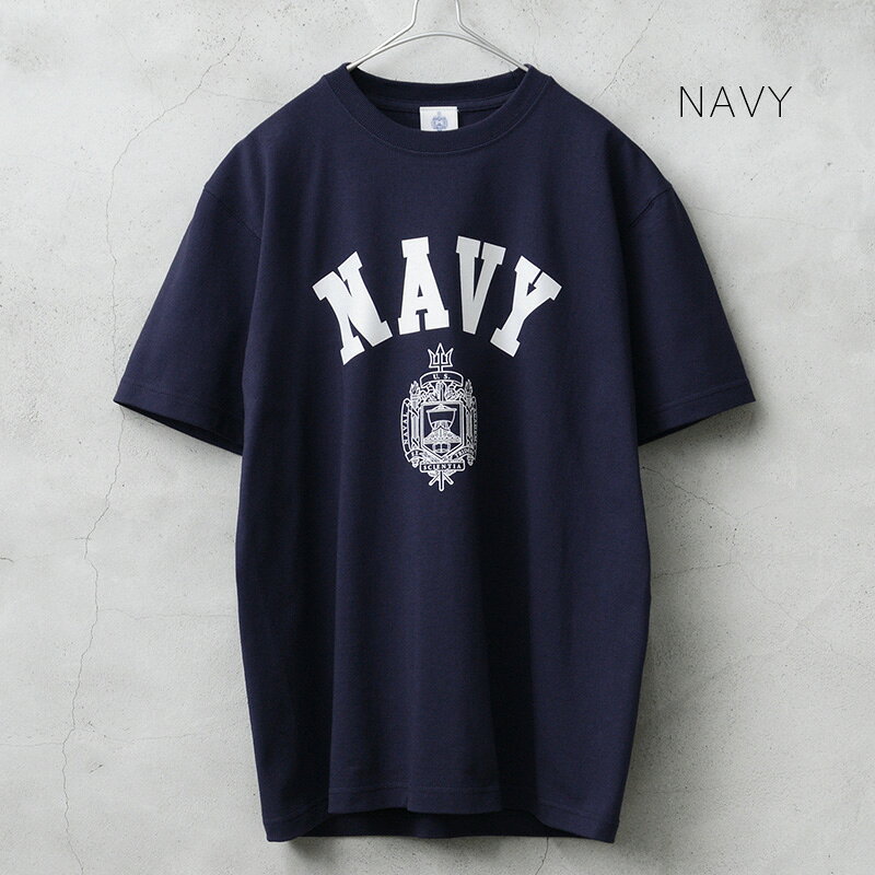 【最短即日発送】クーポンで15%OFF★USNA（アメリカ海軍兵学校）オフィシャルライセンス HEAVYWEIGHT S/S クルーネックTシャツ USNA-022【T】｜半袖 トップス カットソー メンズ レディース ミリタリー アメカジ ネイビー アカデミー ロゴプリント ヘビーウェイト 厚手 auc-waiper-10218754 ミリタリーショップWAIPER サンプル画像3