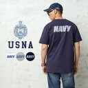 【最短即日発送】USNA(アメリカ海軍兵学校)オフィシャルライセンス HEAVYWEIGHT S/S クルーネックTシャツ USNA-023【T】|メンズファッ...