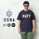 【最短即日発送】USNA(アメリカ海軍兵学校)オフィシャルライセンス HEAVYWEIGHT S/S クルーネックTシャツ USNA-024【T】|メンズファッ...