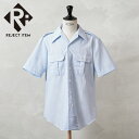 リジェクト 訳あり 実物 新品 デッドストック 米空軍 AF BLUE ショートスリーブ ドレスシャツ ステンシル【クーポン対象外】【I】