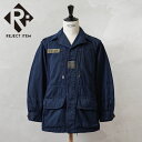 リジェクト 訳あり品 実物 USED フランス軍 M-64 ジャケット NAVY染め【クーポン対象外】【I】
