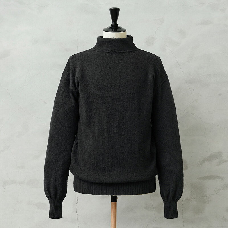 実物 新品 デッドストック 米軍 U.S.NAVY WOOL GOB セーター【クーポン対象外】【I】｜メンズファッション ミリタリー ウールセーター 防寒着 モックネック セーラー ウールニット ブラック ニットウェア ビンテージ カジュアル