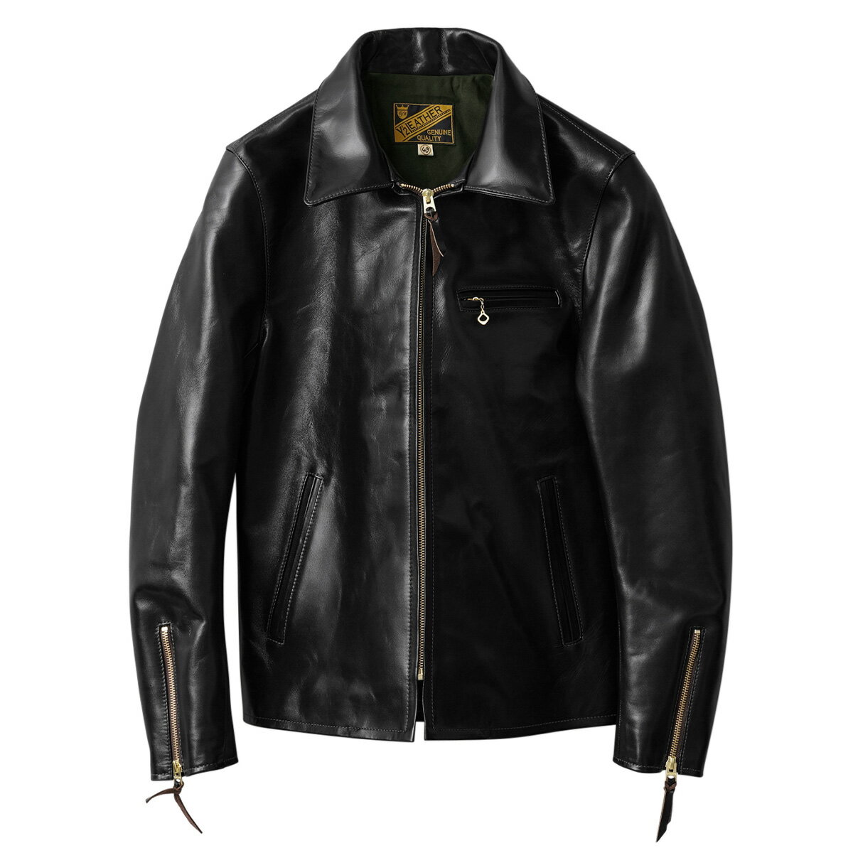 【最短即日発送】Y'2 LEATHER ワイツーレザー PR-65 VINTAGE HORSE LIGHT シングルライダースジャケット ホースハイド MADE IN JAPAN【クーポン対象外】【T】｜レザージャケット メンズ アウター 革ジャン 本革 馬革