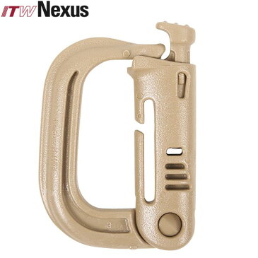 【あす楽】【ネコポス配送可】ITW NEXUS Grimloc Carabiner (カラビナ) DESERT TAN ITW NEXUS 米軍に官給品として採用される装備品 ITW NEXUS ITW NEXUS WIP メンズ ミリタリー アウトドア スポーツ キャッシュレス 5％還元 【クーポン対象外】 春 夏 父の日