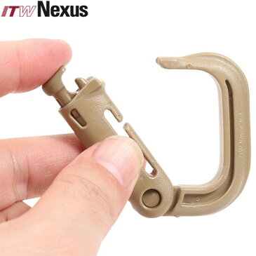 【あす楽】【ネコポス配送可】ITW NEXUS Grimloc Carabiner (カラビナ) DESERT TAN ITW NEXUS 米軍に官給品として採用される装備品 ITW NEXUS ITW NEXUS WIP メンズ ミリタリー アウトドア スポーツ キャッシュレス 5％還元 【クーポン対象外】 春 夏 父の日