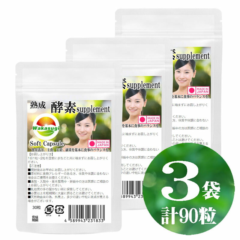 熟成 生酵素 1袋30粒 3袋セット計90粒