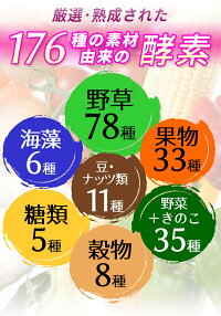 生酵素酵素サプリ熟成176種類1袋30粒入約1か月分生野草酵素サプリメント生カプセルタイプ野草ハーブ78種類海藻6種類果物33種類野菜+きのこ35種類糖類5種類穀物8種類豆・ナッツ類11種類合計176種類の酵素サプリメント