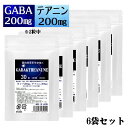 GABA ギャバ&テアニン 30粒 6袋セット計180粒 日1日2粒で90日分 ダブル成分高配合 1日2錠中ギャバ200mg テアニン200mg 1日2粒で貴方の健康をサポート