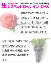 レスベラトロールインローズ【30粒】【4袋セット合計120粒】ローズオイルサジーショウガも高配合ほのかに薫る美容サプリ