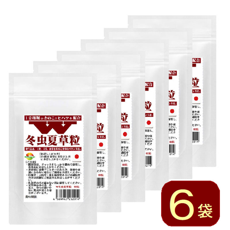 W冬虫夏草粒 60粒 6袋セット計360粒 1