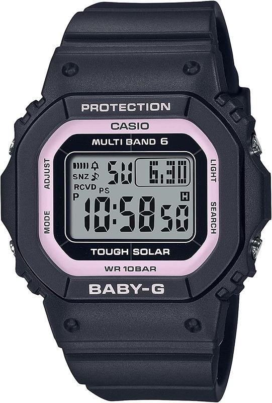 【BGD-5650-1BJF】CASIO　カシオ　腕時計　Baby-G　ベビージー　スクエア　角型　シンプル　ソーラー電波レディース　20気圧防水　ブラ..