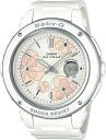 【BGA-150FL-7AJF】CASIO　カシオ　腕時計　BABY-G　ベビージー　Floral Dial Series　ラウンドアナログ　デジタル　アナデジ　ホワイト　レディース