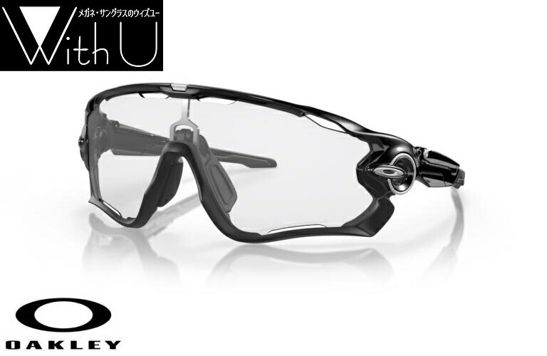 【OO9290-1431　009290-1431】OAKLEY　オークリー　サングラス　調光サングラス　スポーツ　JAWBREAKER　ジョウブレイカー　スタンダードフィットPolished Black ポリッシュドブラック　クリア　ブラックミラーフォトクロミック