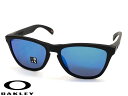 【OO9245-6154　009245-6154】OAKLEY　オークリー　サングラス　UVカット　紫外線カット　アジアンフィット　Asian Fit　FROGSKINS フロッグスキンミラーレンズ　Matte Black/Prizm Sapphire　マットブラック　プリズムサファイア　メンズ　レディース　男女兼用