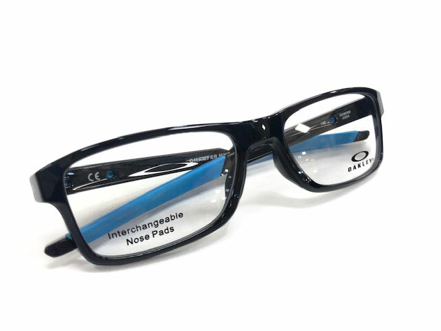 【OX8089-0254】OAKLEY オークリー メガネ フレーム スポーツ　CHAMFER MNP シャンファー スクエア ウェリントPolished Black Ink Blue ポリッシュドブラックインク　度付き対応　伊達加工無料　度なし加工無料