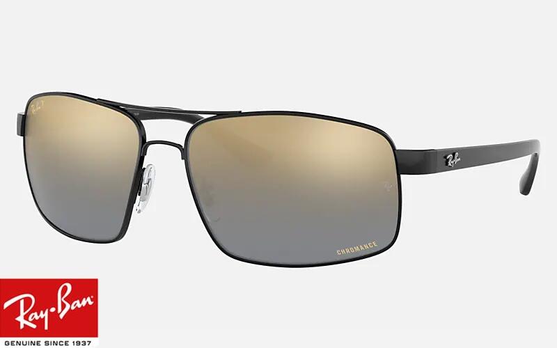 レイバン 【RB3604CH-002J0-62　RB3604CH-002/J0-62】RayBan　レイバン　サングラス　偏光レンズ　偏光サングラス　UVカット　紫外線カット　CHROMANCE　クロマンスブラック　ポラライズドブルーミラーゴールドグラディエントメンズ　レディース　ユニセックス　男女兼用