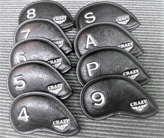 【激レア】CRAZY クレイジー NEWセパレートアイアンカバーセット 4-SW(9個)!